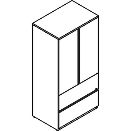 Groupe Lacasse Storage Unit, SS Handle, 36inWx24inDx73inH, Niagara LAS4X243673LFBA